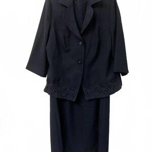 Koret Dress with Lace Trim 3/4 Sleeve Jacket